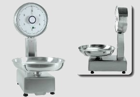 Bilancia meccanica ad orologio inox con bloccaggio per il trasporto Bilancia meccanica ad orologio